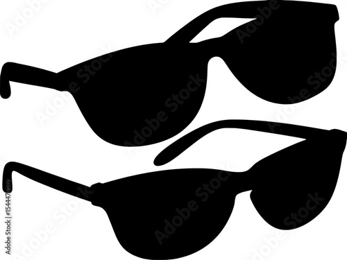 sunglass silhouette, Sunglass silhouette vector, sunglasses icon vector