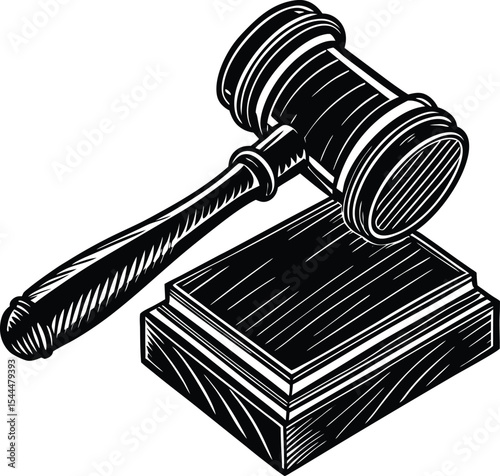 Gavel and Sound Block  A Symbol of Justice and Law