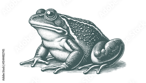 african bullf frog vector
