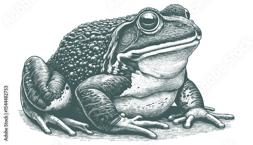 african bullf frog vector