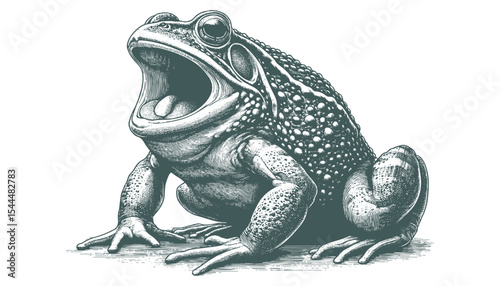 african bullf frog vector