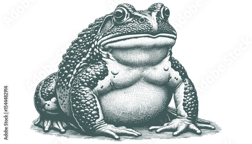 african bullf frog vector