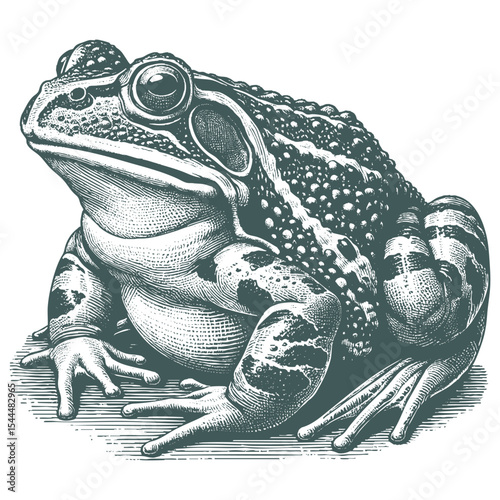 african bullf frog vector