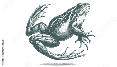 african bullf frog vector
