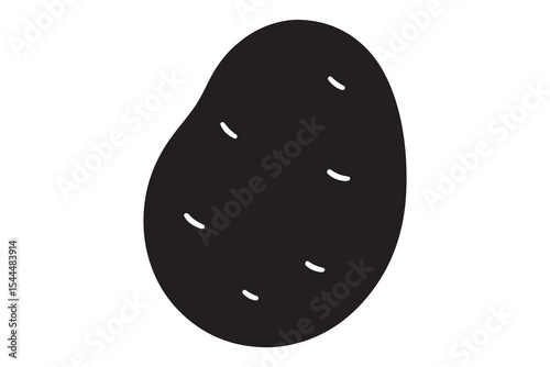 Simple Potato Illustration A Versatile Vector Graphic for Culinary Designs