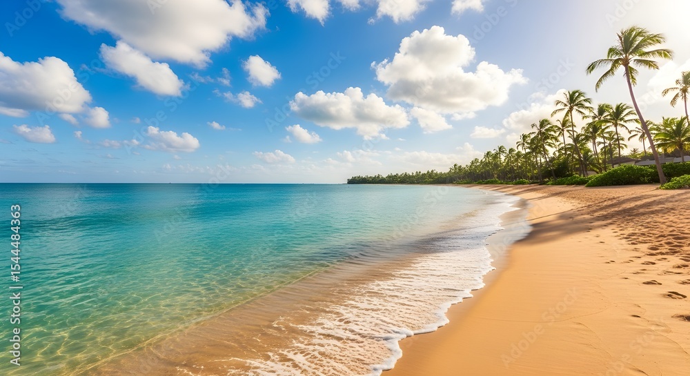 Aerial Sunset Beach View - Tropical Paradise with Golden Hour Glow Aerial Sunset Beach View - Tropical Paradise with Golden Hour Glow