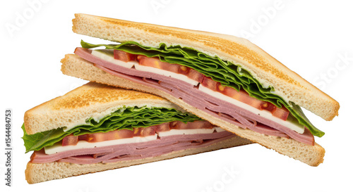 Layered sandwich closeup