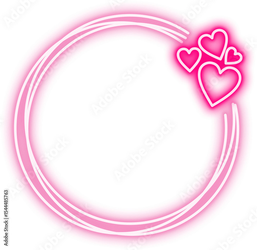 Neon Frame Love Icon
