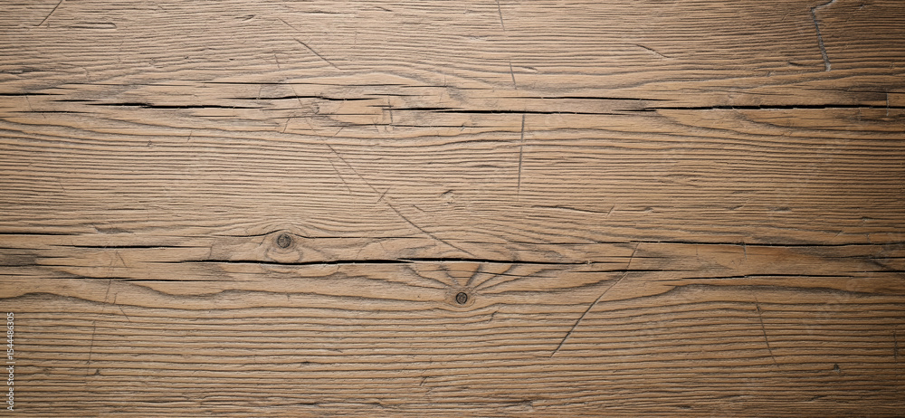 Fototapeta premium Organic flow of grain and aged surface inconsistencies define this warm wood background with raw detail.