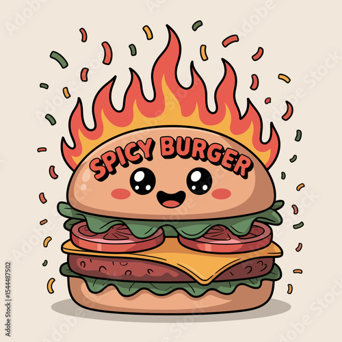 Fiery Spicy Burger