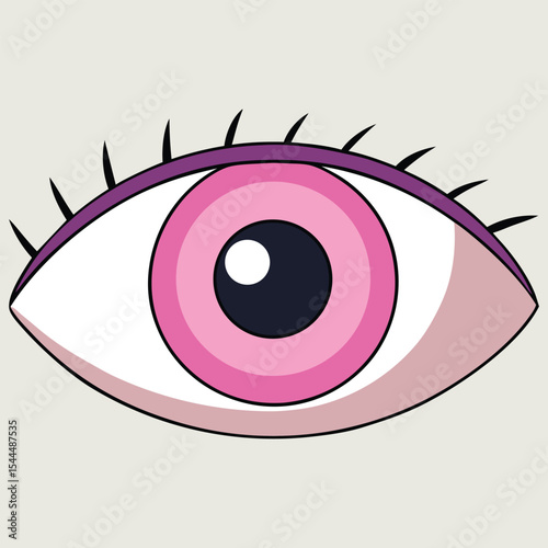 Human Eye Vector Icon Illustration