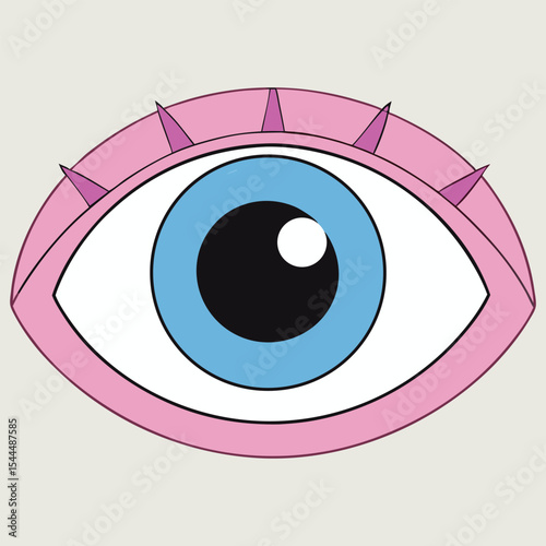 Human Eye Vector Icon Illustration