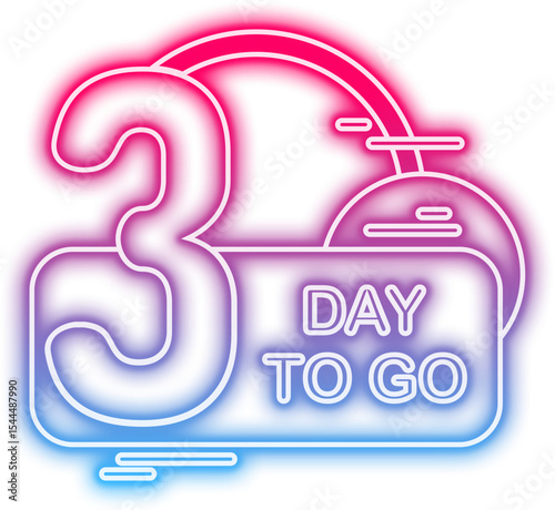 Neon Day To Go Sign