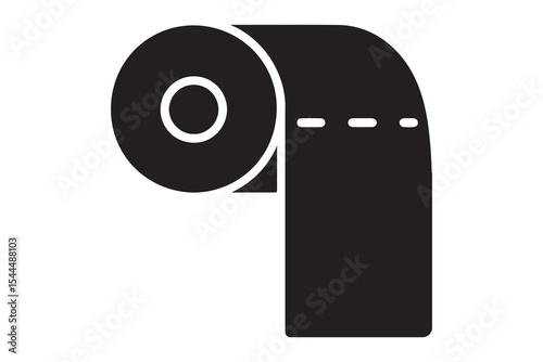 Toilet Paper Roll Icon Clean, Simple, and Functional Design