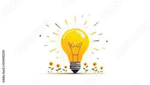 light bulb idea concept