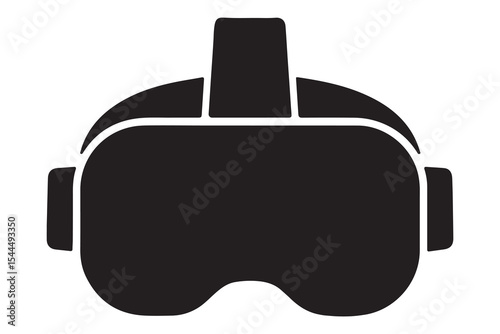 Exploring Immersive Worlds Virtual Reality Headset Icon