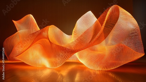 Dynamic Flow of Light and Form in Sculpture
