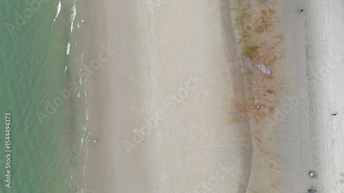 Crystal clear water and sandy coastline