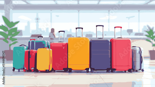 Airport Luggage Scene