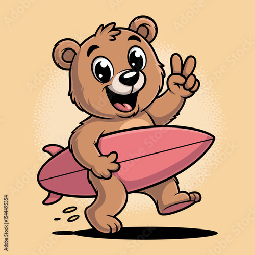 Surfing Bear