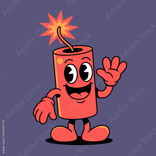 Cute Cartoon Bomb Character