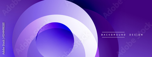 Abstract purple layers create dynamic flow. Modern design elements suggest depth, movement, visual interest. Smooth gradients offer sleek aesthetic.