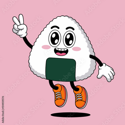 Cute Onigiri with Sneakers