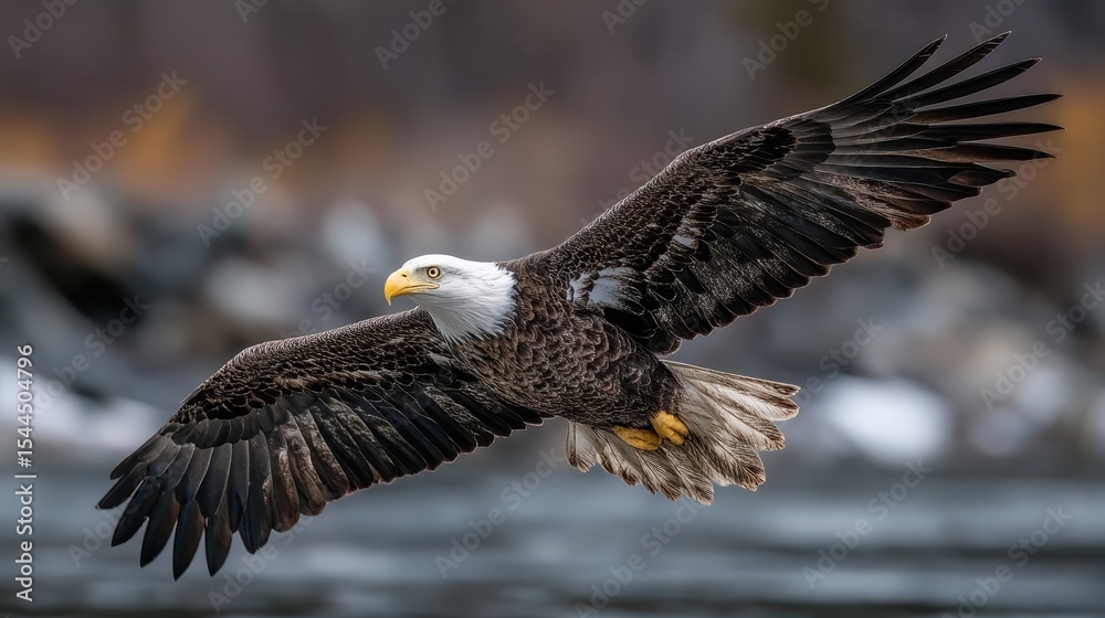 Obraz premium Bald Eagle in Flight