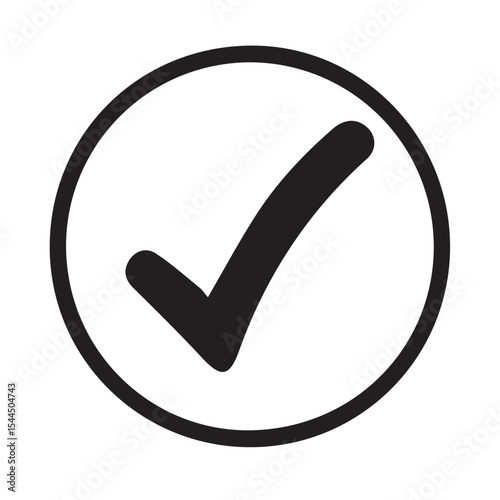 Check Mark vector illustration on white background