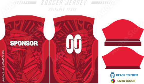 Soccer jersey pattern design background for soccer kit, football kit, bicycle, e-sport, basketball, t-shirt mockup template. Fabric pattern. Abstract background. Vector Illustration. 