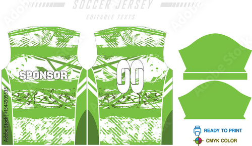 Soccer jersey pattern design background for soccer kit, football kit, bicycle, e-sport, basketball, t-shirt mockup template. Fabric pattern. Abstract background. Vector Illustration. 