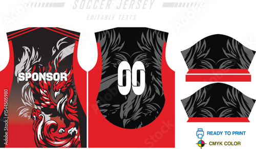 Soccer jersey pattern design background for soccer kit, football kit, bicycle, e-sport, basketball, t-shirt mockup template. Fabric pattern. Abstract background. Vector Illustration. 