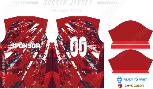 Soccer jersey pattern design background for soccer kit, football kit, bicycle, e-sport, basketball, t-shirt mockup template. Fabric pattern. Abstract background. Vector Illustration. 