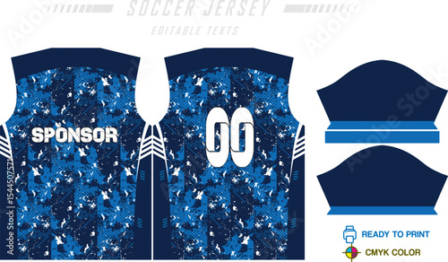 Soccer jersey pattern design background for soccer kit, football kit, bicycle, e-sport, basketball, t-shirt mockup template. Fabric pattern. Abstract background. Vector Illustration. 