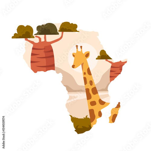 African Nature Animal Giraffe
