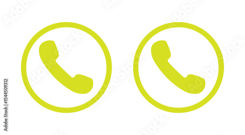 Phone call icon answer, accept and decline call icon vector illustration eps 10