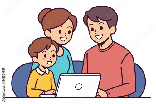 Minimal Family Using Laptop Illustration