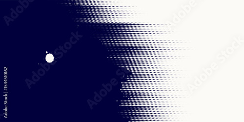 Dots halftone white and blue color pattern gradient grunge texture background. Dots pop art comics sport style vector illustration.