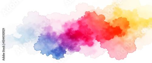 Vector abstract watercolor paint texture isolated brush ink background 