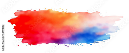 Vector abstract watercolor colorful brush ink background 