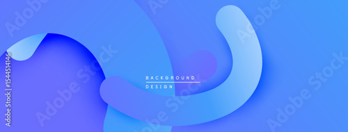 Abstract blue layers create flowing shapes. Gradient colors suggest depth, modern design. Minimalist aesthetic, suitable backdrop.