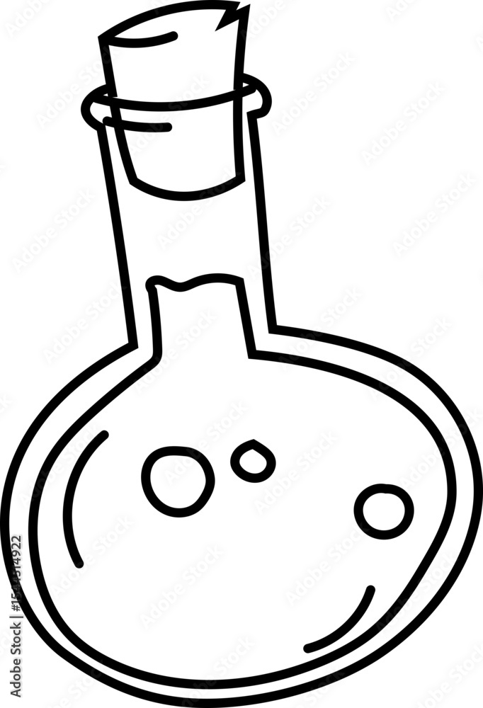 Potion Bottle Line Art Potion Bottle Line Art