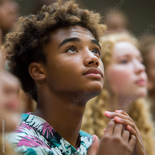 Close up shot of students practicing sign language focusing their hand movements facial expressions Capture the attentiveness and interaction with natural light enhancing the clarity of the gestures
