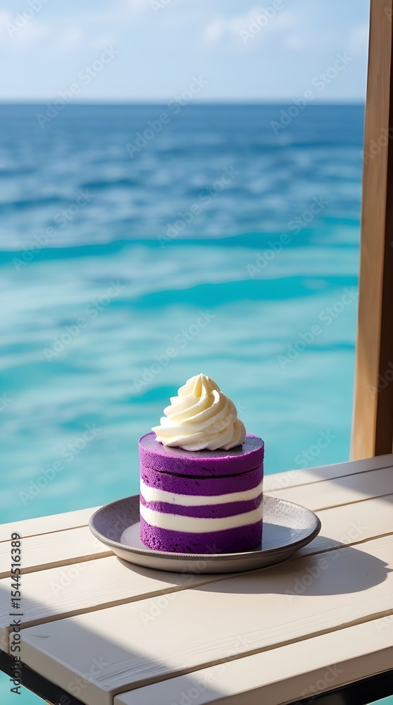Obraz premium purple dessert