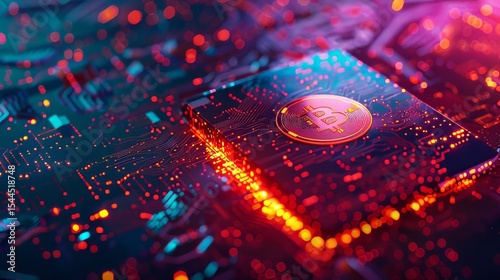 A dynamic icon of a digital wallet with cryptocurrencies, featuring a modern and colorful design. Vector icon style, colorful icon, and cinematic photography