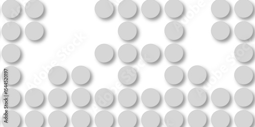 Grey tiles wall. round marble textures, ball tiles. Top view pavement circle block gray texture with seamless patterns floor background. Air Bubble wrap texture background. Textured Background.