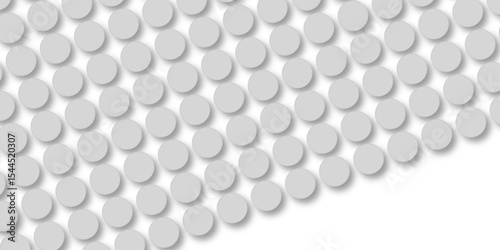 Grey tiles wall. round marble textures, ball tiles. Top view pavement circle block gray texture with seamless patterns floor background. Air Bubble wrap texture background. Textured Background.