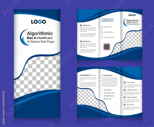 trifold business brochure template