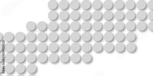 Grey tiles wall. round marble textures, ball tiles. Top view pavement circle block gray texture with seamless patterns floor background. Air Bubble wrap texture background. Textured Background.