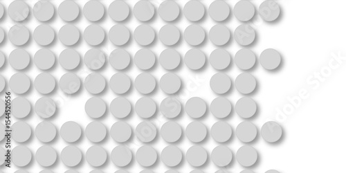 Grey tiles wall. round marble textures, ball tiles. Top view pavement circle block gray texture with seamless patterns floor background. Air Bubble wrap texture background. Textured Background.